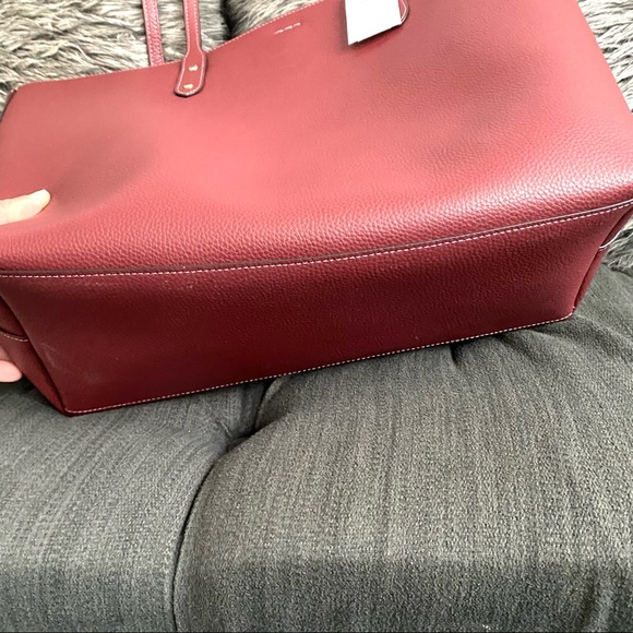 NWT authentic COACH leather tote wine - Picture 6 of 9